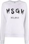 MSGM Sweater met logoprint Grijs - Thumbnail 1