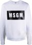 MSGM Sweater met logoprint Grijs - Thumbnail 1