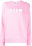 MSGM Sweater met logoprint Roze - Thumbnail 1