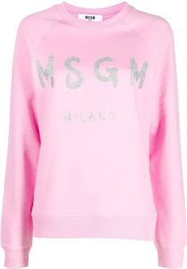 MSGM Sweater met logoprint Roze