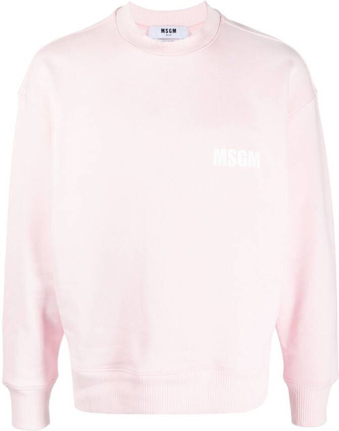 MSGM Sweater met logoprint Roze