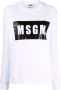 MSGM Sweater met logoprint Wit - Thumbnail 1