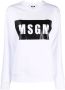 MSGM Sweater met logoprint Wit - Thumbnail 1