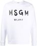 MSGM Sweater met logoprint Wit - Thumbnail 1