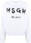 MSGM Sweater met logoprint Wit - Thumbnail 1