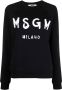MSGM Sweater met logoprint Zwart - Thumbnail 1