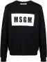 MSGM Sweater met logoprint Zwart - Thumbnail 1