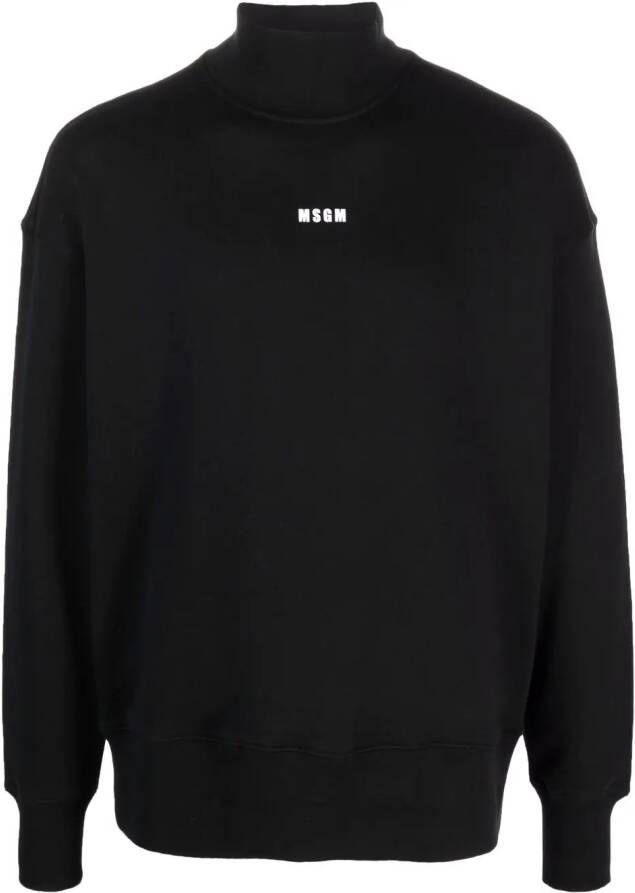 MSGM Sweater met logoprint Zwart