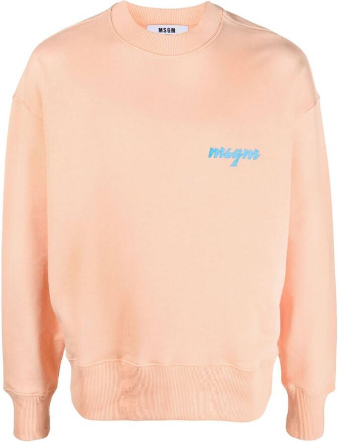 MSGM Sweater met palmboomprint Oranje