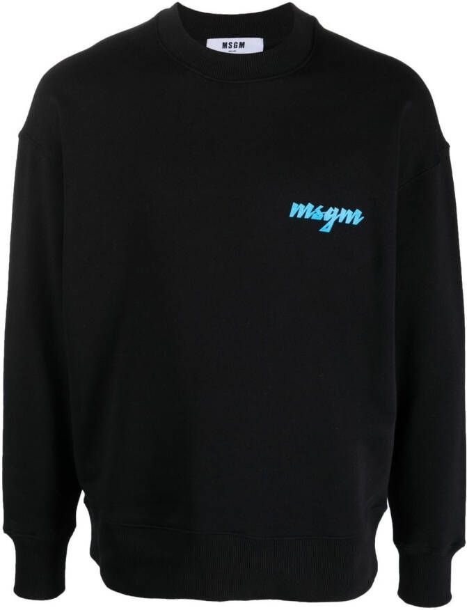 MSGM Sweater met palmboomprint Zwart