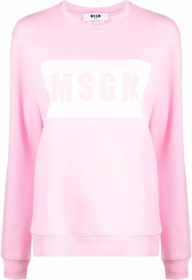 MSGM Sweater met ronde hals Roze