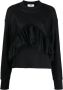MSGM Sweater met ruches Zwart - Thumbnail 1