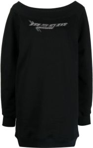 MSGM Sweaterjurk met stras Zwart