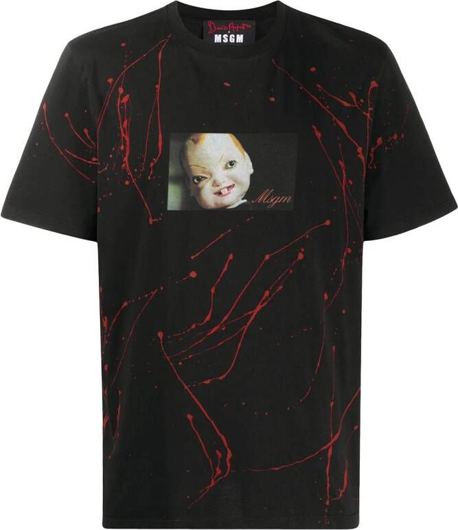 MSGM T-shirt met fotoprint Zwart