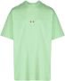 MSGM T-shirt met geborduurd logo Groen - Thumbnail 1