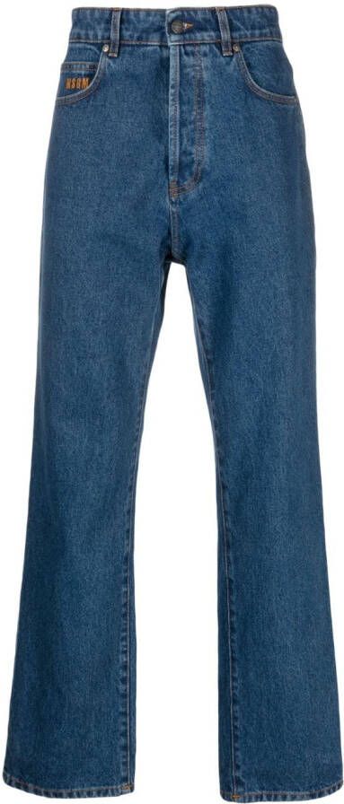 MSGM Straight jeans Blauw