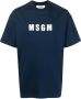 MSGM T-shirt met logoprint Blauw - Thumbnail 1