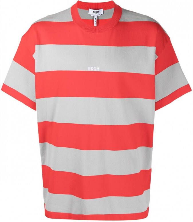 MSGM T-shirt met logoprint Grijs