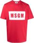 MSGM T-shirt met logoprint Rood - Thumbnail 1