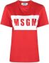 MSGM T-shirt met logoprint Rood - Thumbnail 1