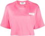 MSGM T-shirt met logoprint Roze - Thumbnail 1