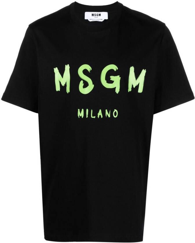 MSGM T-shirt met logoprint Zwart