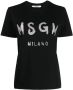 MSGM T-shirt met logoprint Zwart - Thumbnail 1