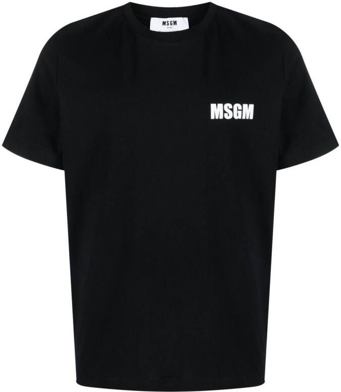 MSGM T-shirt met logoprint Zwart