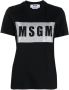 MSGM T-shirt met logoprint Zwart - Thumbnail 1