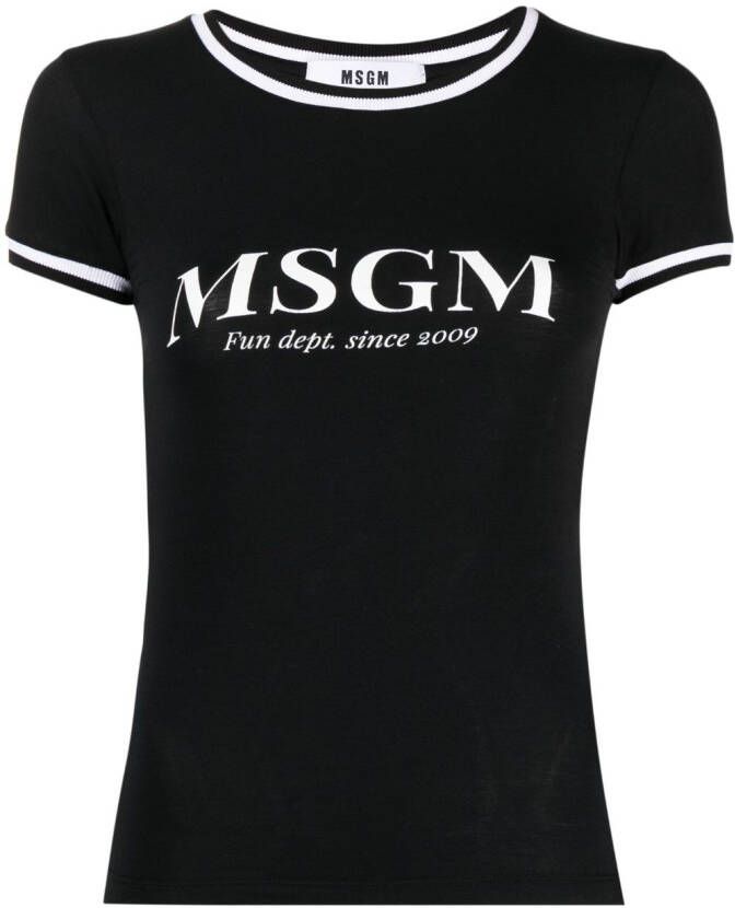 MSGM T-shirt met logoprint Zwart