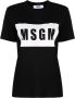 MSGM T-shirt met logoprint Zwart - Thumbnail 1