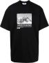 MSGM T-shirt met print Zwart - Thumbnail 1