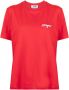 MSGM T-shirt met ronde hals Rood - Thumbnail 1