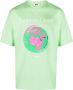 MSGM T-shirt van biologisch katoen Groen - Thumbnail 1