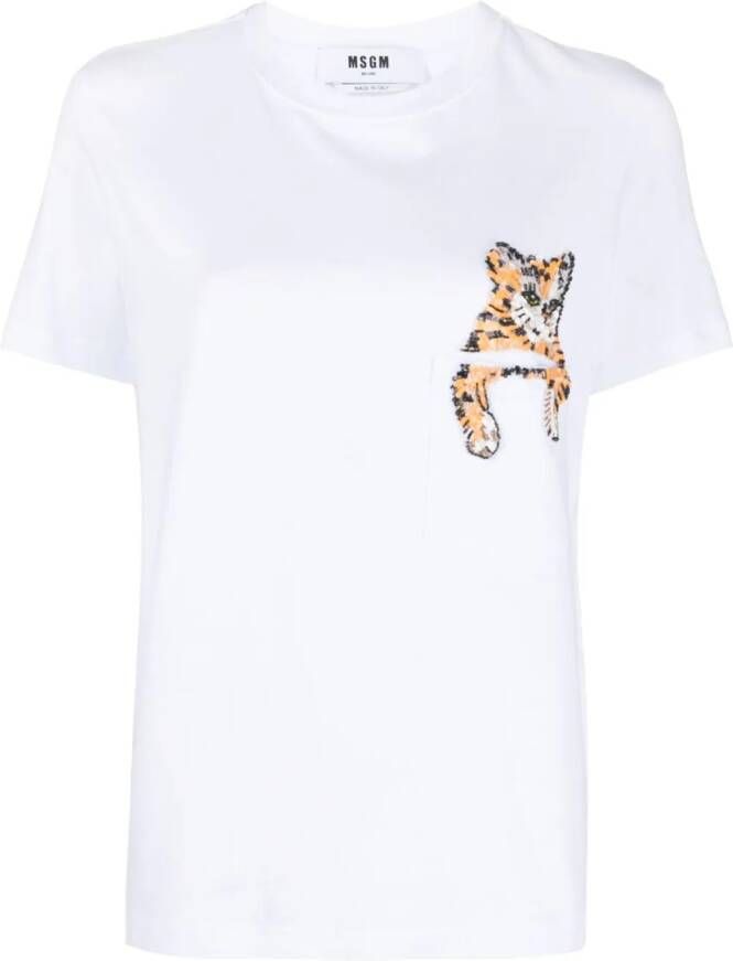 MSGM T-shirt Wit