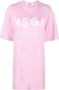 MSGM T-shirtjurk met logoprint Roze - Thumbnail 1