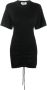 MSGM T-shirtjurk met ruche Zwart - Thumbnail 1