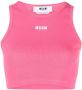 MSGM Tanktop met logoprint Roze - Thumbnail 1