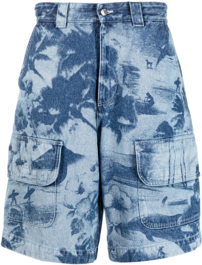MSGM Cargo shorts Blauw