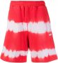 MSGM Trainingsshorts met tie-dye print Rood - Thumbnail 1