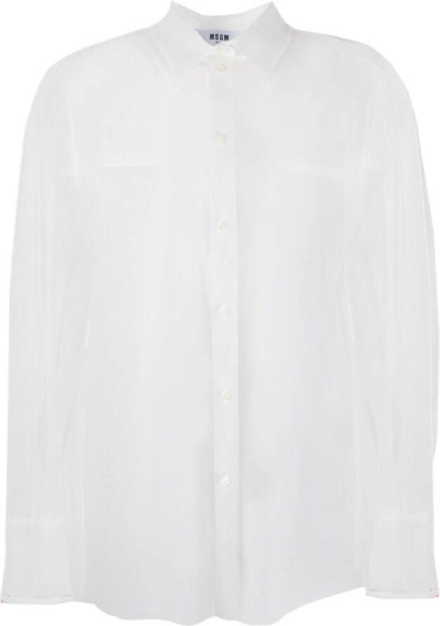 MSGM Blouse met lange mouwen Wit