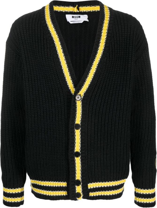 MSGM Tweekleurig vest Zwart