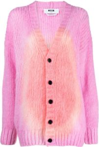 MSGM Vest met tie-dye print Roze