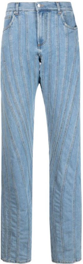 Mugler Baggy jeans Blauw