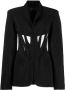 Mugler Blazer met korset Zwart - Thumbnail 1