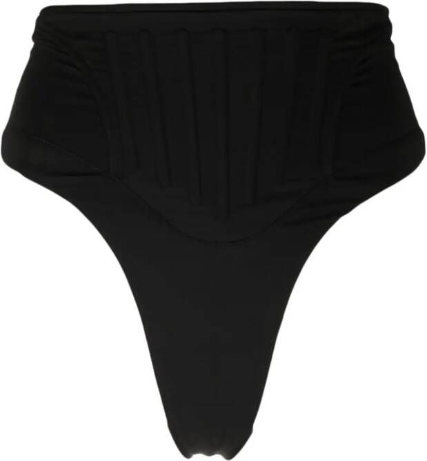 Mugler High waist bikinislip Zwart