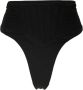 Mugler High waist bikinislip Zwart - Thumbnail 1