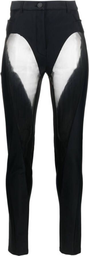 Mugler Flared broek Zwart