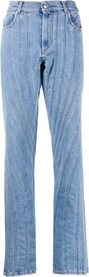 Mugler Flared jeans Blauw