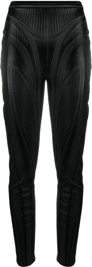 Mugler High waist legging Zwart